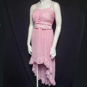 Angela Pink High Low Dress (L)
